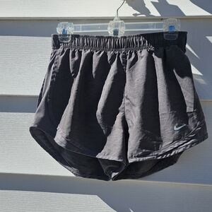 Nike Women's Charcoal Gray Athletic Running Shorts